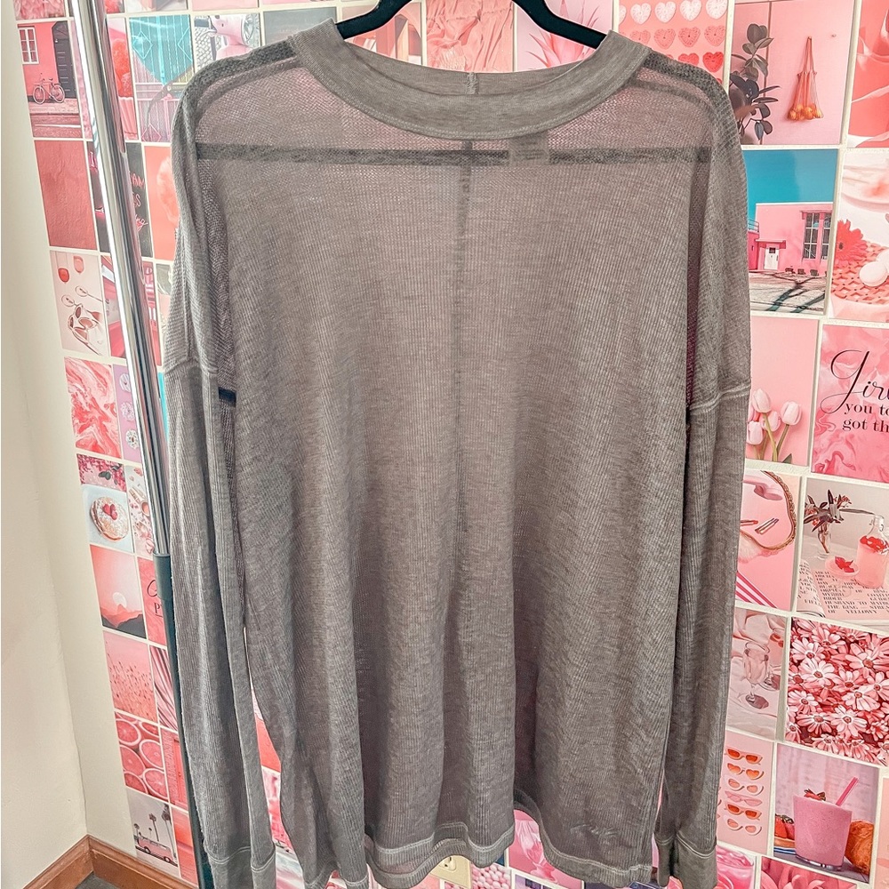 PINK Grey Long Sleeve